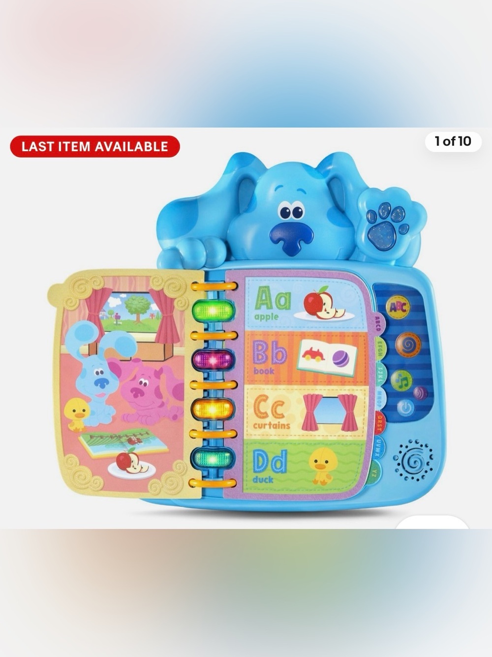 Blue Interactive Alphabet Storybook Toy for Kids